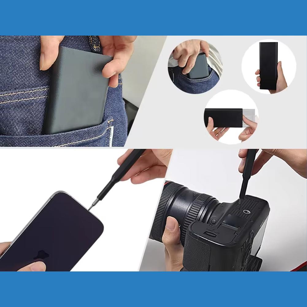 Zestaw 24 w 1 precyzyjnych śrubokrętów Zestaw Narzędzie do naprawy ze stali S2 Profesjonalny Śrubokręt do Smart Home, Telefonu, Komputera i Okularów