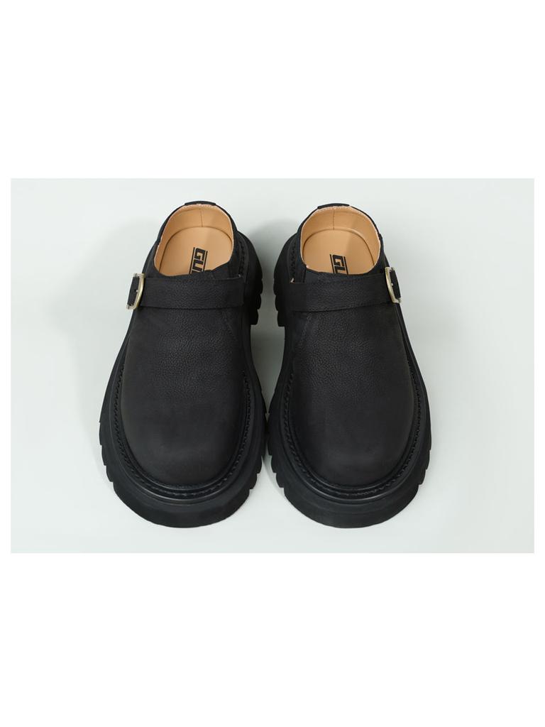 Gubin Matte Leather Worker Mules