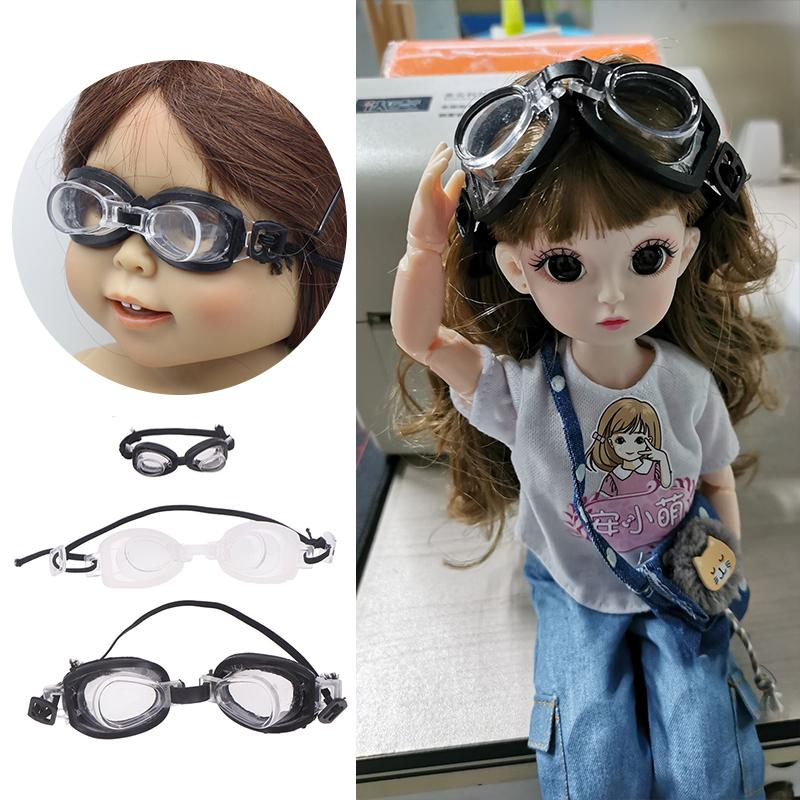 1:12 1:6 Dockhus Mini Dykglasögon Undervattensglasögon Med Elastiskt Rep Mini Solglasögon Simglasögon Modellleksaker Dekor