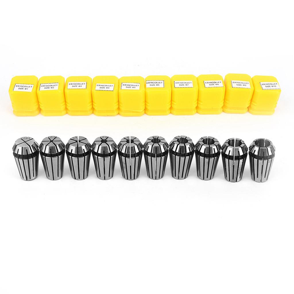 10Pcs Chuck Accurate Spring Set CNC Engraving  Milling Machine Industrial Accessories ER16