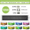 11-61cm Aquarium Full Spectrum With Remote Control LED Light Fish Tank DIY Color Brightness Weather Mode Plant Grow Light IP68