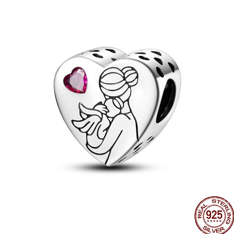 100% Copper Love Blessing Emotional Heart Shaped Beaded Beads Suitable For 3Mm Original Bracelet Diy Jewelry