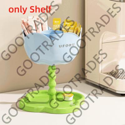 Gifts Tulip Flower Entryway Organizer Grid Double-layer Desktop Shelf Hit Style Ornament Storage Rack