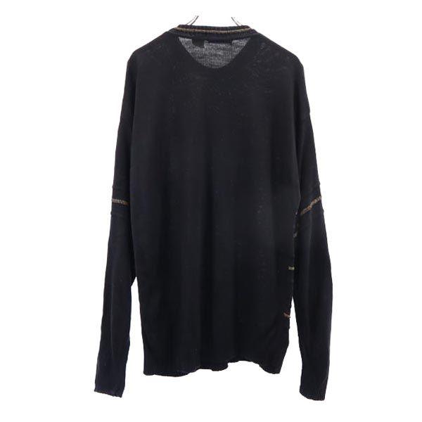 BACHRACH 90s Old Long sleeve knit L Black series sweater Men's Used