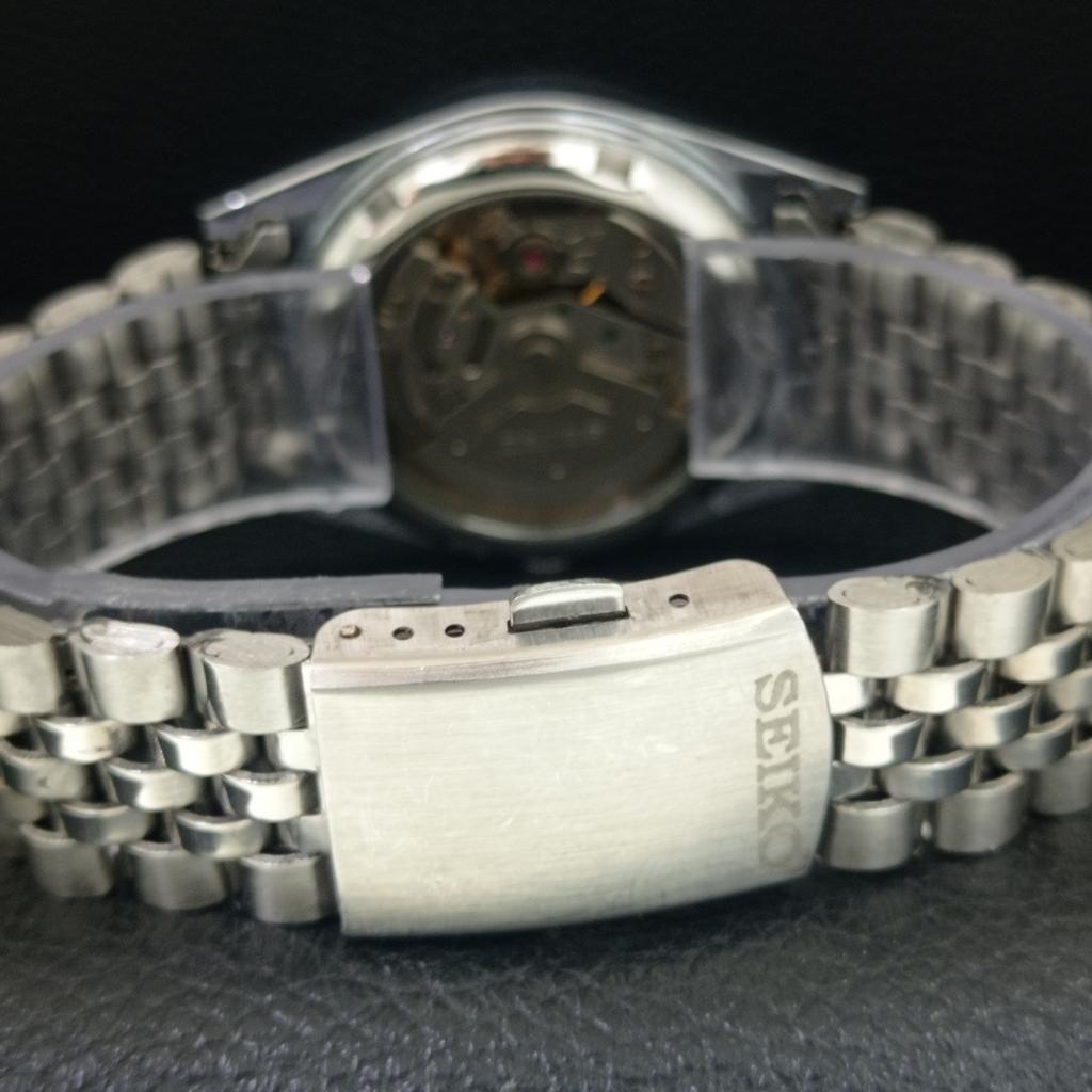 VINTAGE SEIKO 5 AUTOMATIC 6309A REFURBISHED JAPAN MENS SILVER WATCH a442497-1