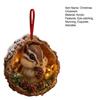 Forest Animal Christmas Ornaments 2D Acrylic Woodland Creature Hanging Ornament Gift for Nature Lovers