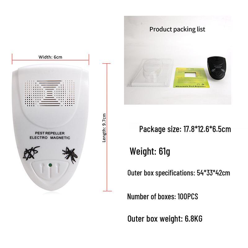 Multifunctional Ultrasonic Pest Repeller: Safe, Smart Solution for Mosquitoes, Insects, Mice, and Cockroaches