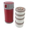 Insulated Jar 2.9L 304 Stainless Steel Microwave Safe Leakproof Stackable Lunch Box with Strap Handle Insulated Vacuum Food Jar for School