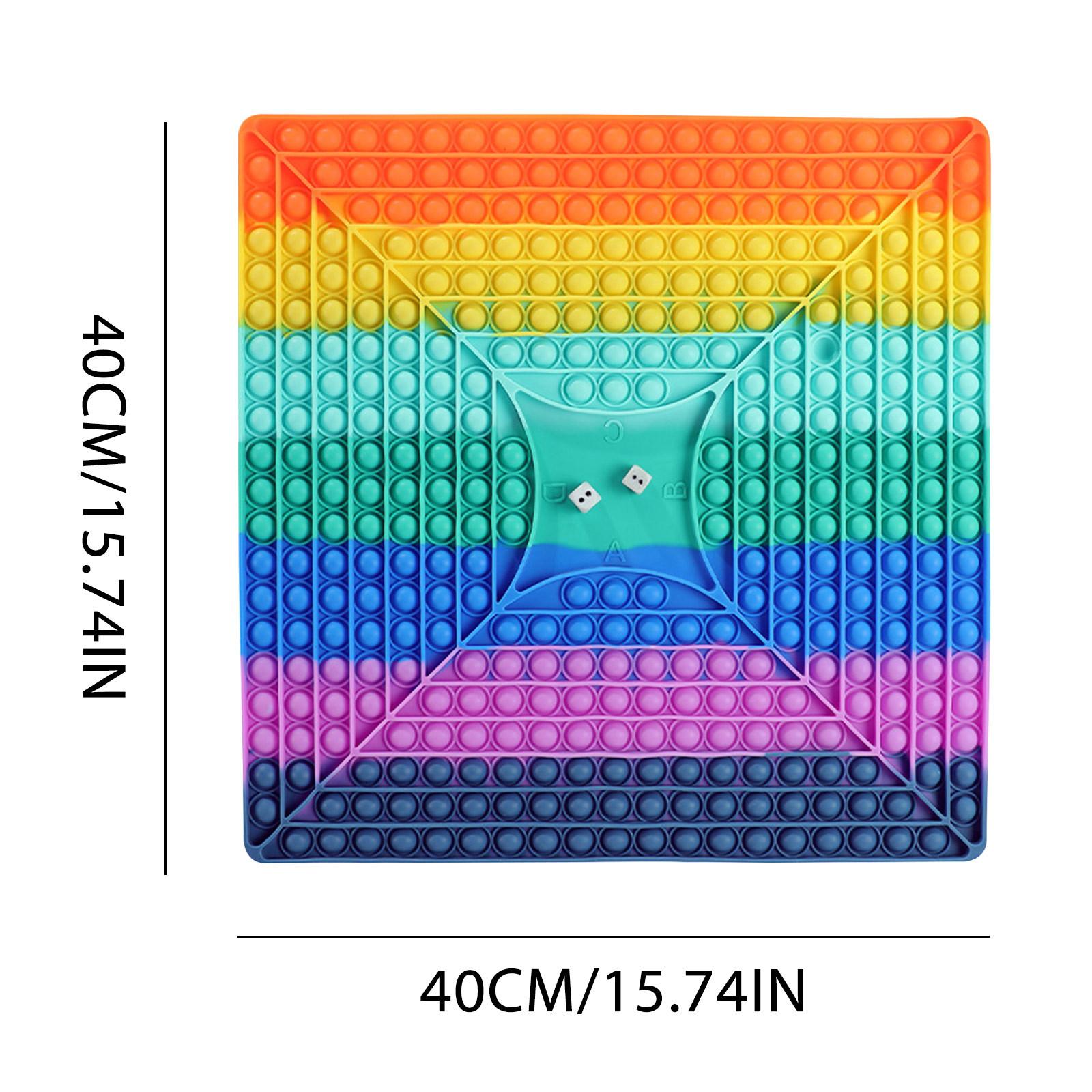 Reusachtige Grote Antistress Push Bubble Regenboog Hart 20-50CM Fidget Speelgoed Groot Simpel Dimmer Figet Speelgoed Kinderen Kuiltje Tie Dye Spel Cadeau