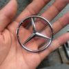 WVQ5   52/58mm ABS Emblem for Mercedes Benz W246 W176 A63 W166 W212 W213 W177 W205 C180 C63 W167 A35 Car Steering Wheel Logo with Pins