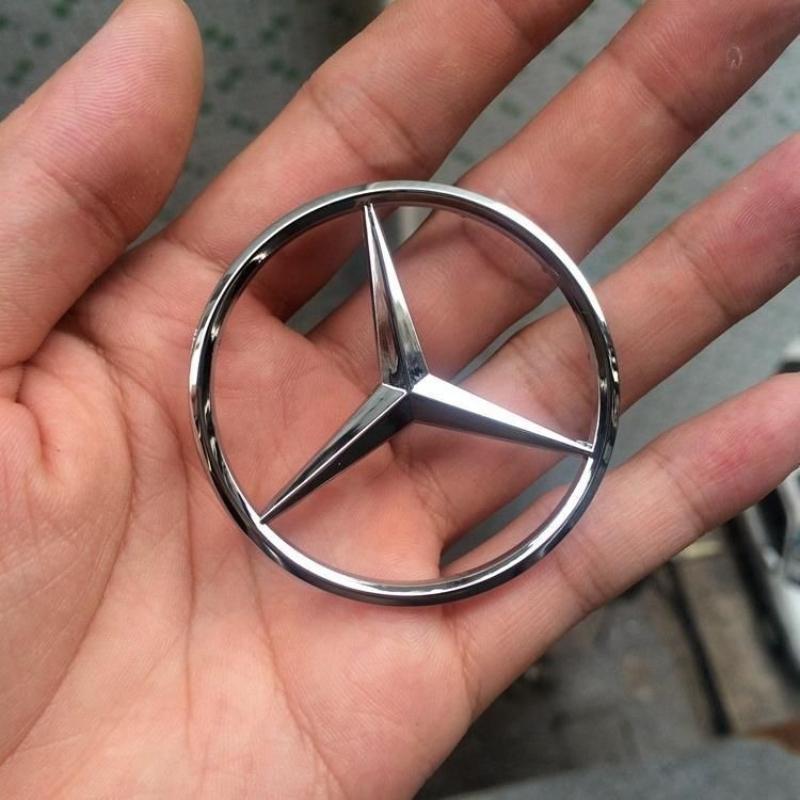 WVQ5 52/58mm ABS Emblem for Mercedes Benz W246 W176 A63 W166 W212 W213 W177 W205 C180 C63 W167 A35 Car Steering Wheel Logo with Pins