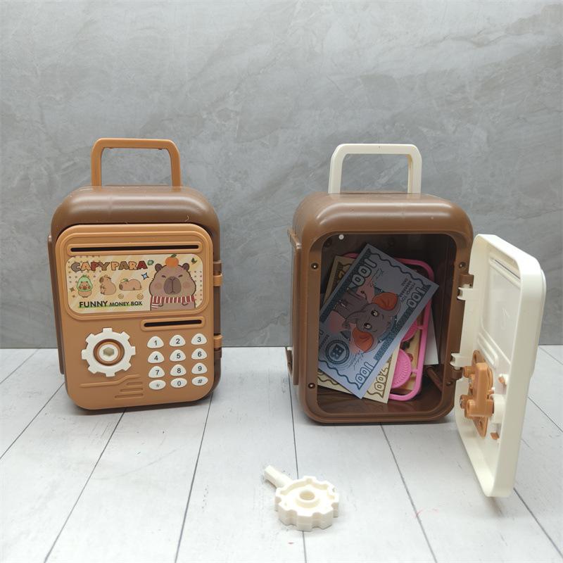 Money Box With Fingerprint Piggy Bank Electronic Atm Savings Box For Coins Cash Safe Large Coin Bank Password Lock For Children