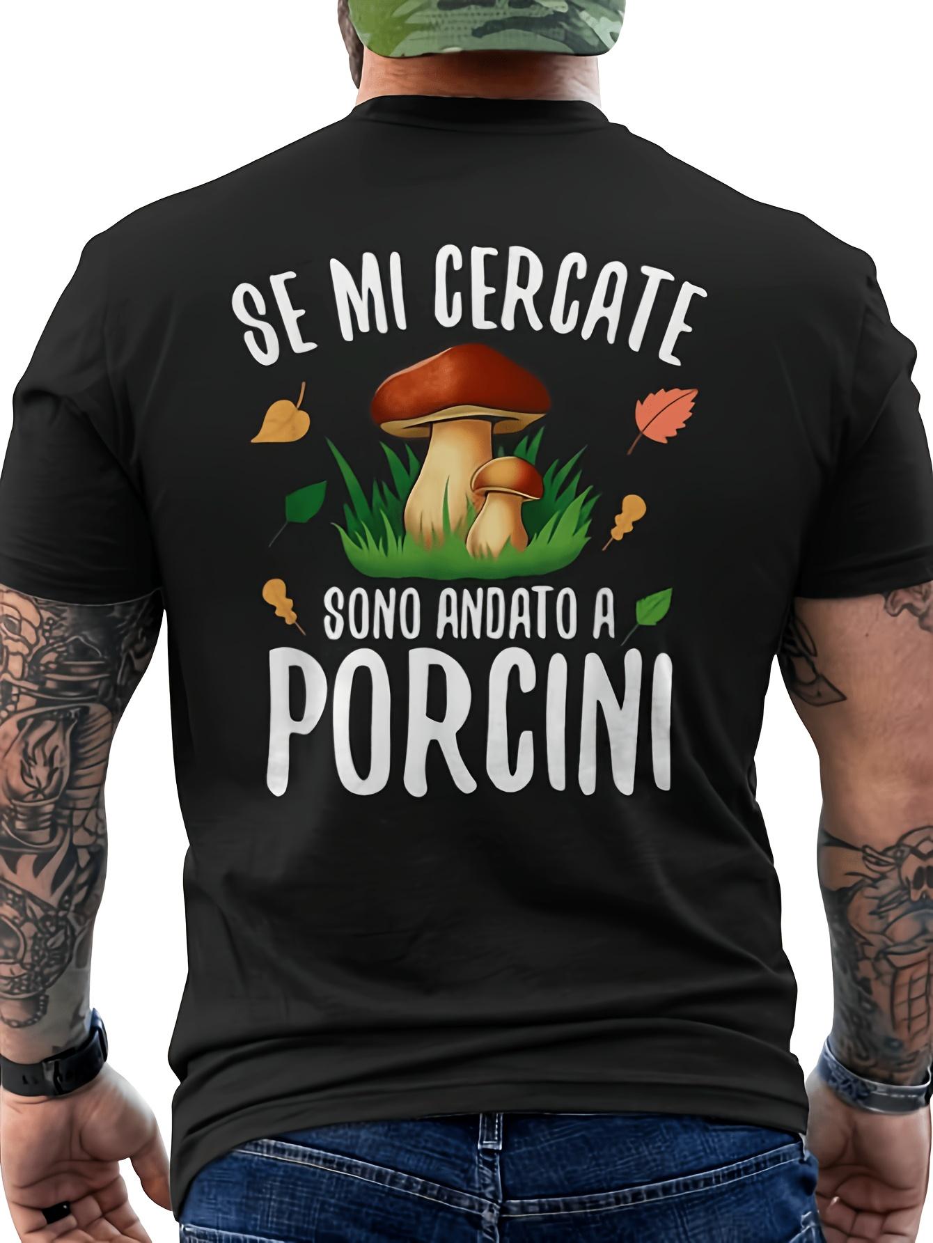 Men s T-Shirt Y2K Boletus Mushroom Hunter Loose Fit XL