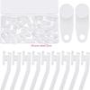 30/60Pcs Window Curtain Track Hooks Traverses Rod Plastic Gliders Home Decors HX6C