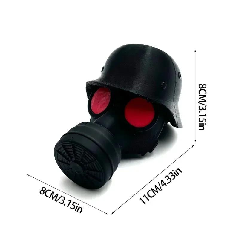 Funny Trailer Hitch Cover - Creative Helmet & Gas Mask Design, Universal Dust Cap For Coupling Protection