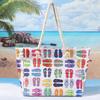 New printed beach bag large-capacity casual shoulder handbag simple and fashionable summer travel tote bag