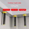 Righello Altezza Piastrelle Soffitto e Pavimento Righello Livellamento Soffitto Piastra Cartacea Righello Altezza Uguale con Base Magnetica