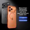 Luksusowe matowe hybrydowe magnetyczne etui na telefon do iPhone 17 Pro Max 17 Pro 17 Air Półprzezroczysta metalowa ramka na obiektyw Odporna na wstrząsy twarda obudowa