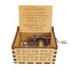 Classical Wooden Hand-Crank Music Box Ornament - Ideal for Christmas and Mother's Day Gifts