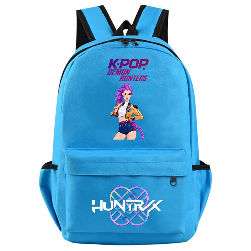 Anime Kpop Demon Hunters Printed Backpack for Teenager Student Girl Boy Bookbag Schoolbag Women Large Capacity Travel Bag Kid Gift Rucksak