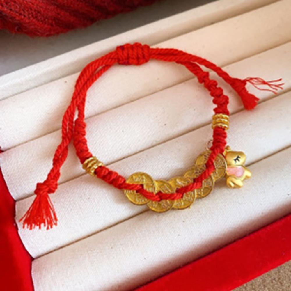 Hand-woven Zodiac Horse Bracelet Year of The Horse Chinese Red Handrope  Spring Festival