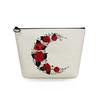Women Rose Print Cosmetic Bag Toiletries Organize Travel Storage Case 6737