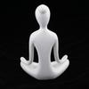 Abstract Art Ceramic Yoga Poses Figurine Porcelain Statue Different Home Ornament