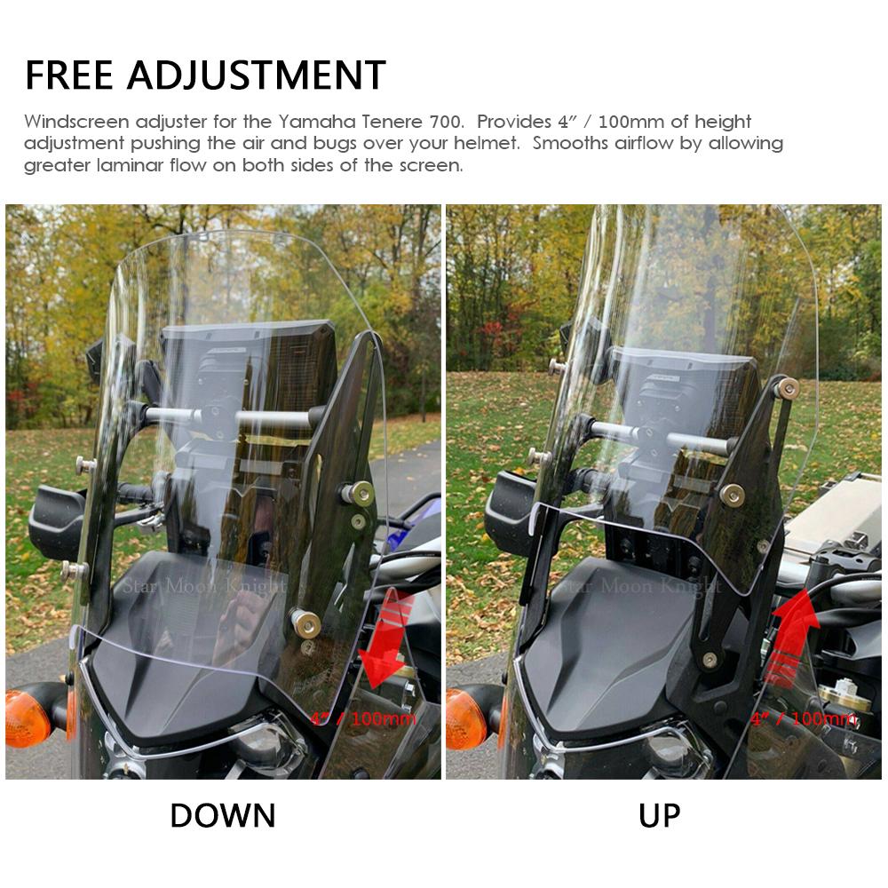 Windshield Bracket Motorcycle Windshield Adjuster For YAMAHA TENERE 700 T700 T 700 Tenere700