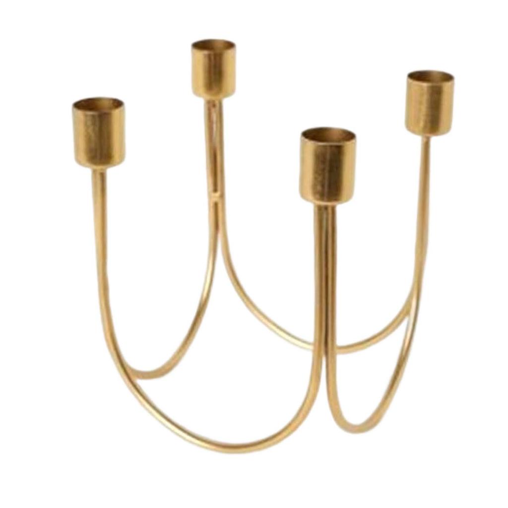 Metal Candlestick Candelabras Candleholder Farmhouse Fireplace Table Centerpiece New Year Taper Candle Holders for Dinner Table