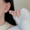 Dainty Flower Stud Earrings for Women Piercing Cartilage Ear Ring Cute Zircon Gold Color Women's Aesthetic Jewelry Gift