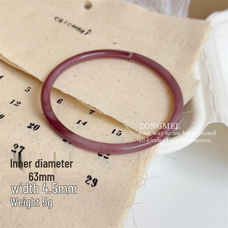 Velký nepravidelný mramorový vzor akrylový náramek - Výrazný francouzský široký čtvercový pryskyřičný šperk.