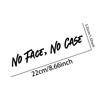 1PC NO FACE NO CASE Motorcycle helmet Stickers Waterproof Bicycle Top Tube Motorbike Fuel Tank Universal Durable Vinyl Decals