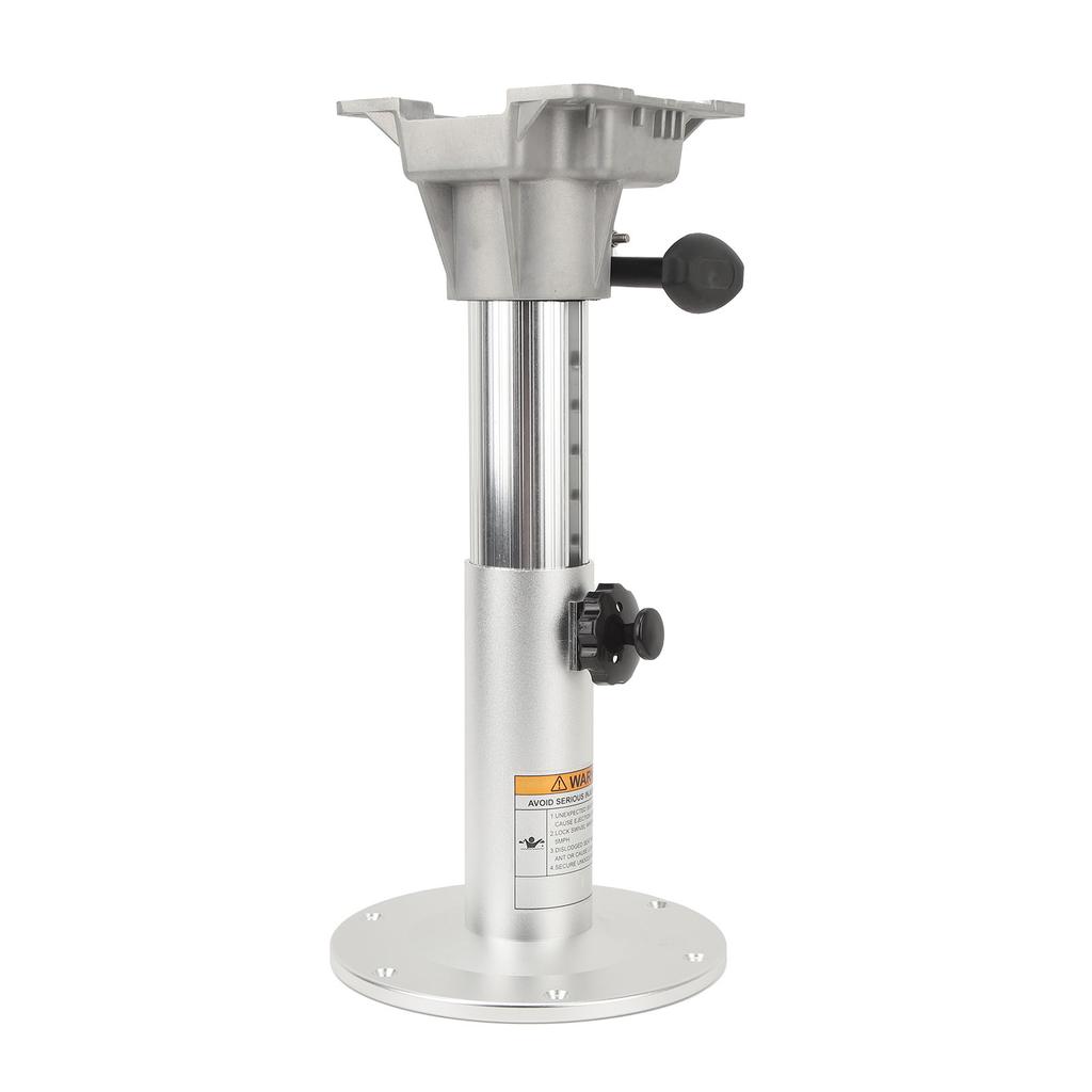 Boat Seat Pedestal Aluminum Alloy 360 Degree Swivel 335 to 490mm Adjustable Height Pedestal for RV Yacht Marine