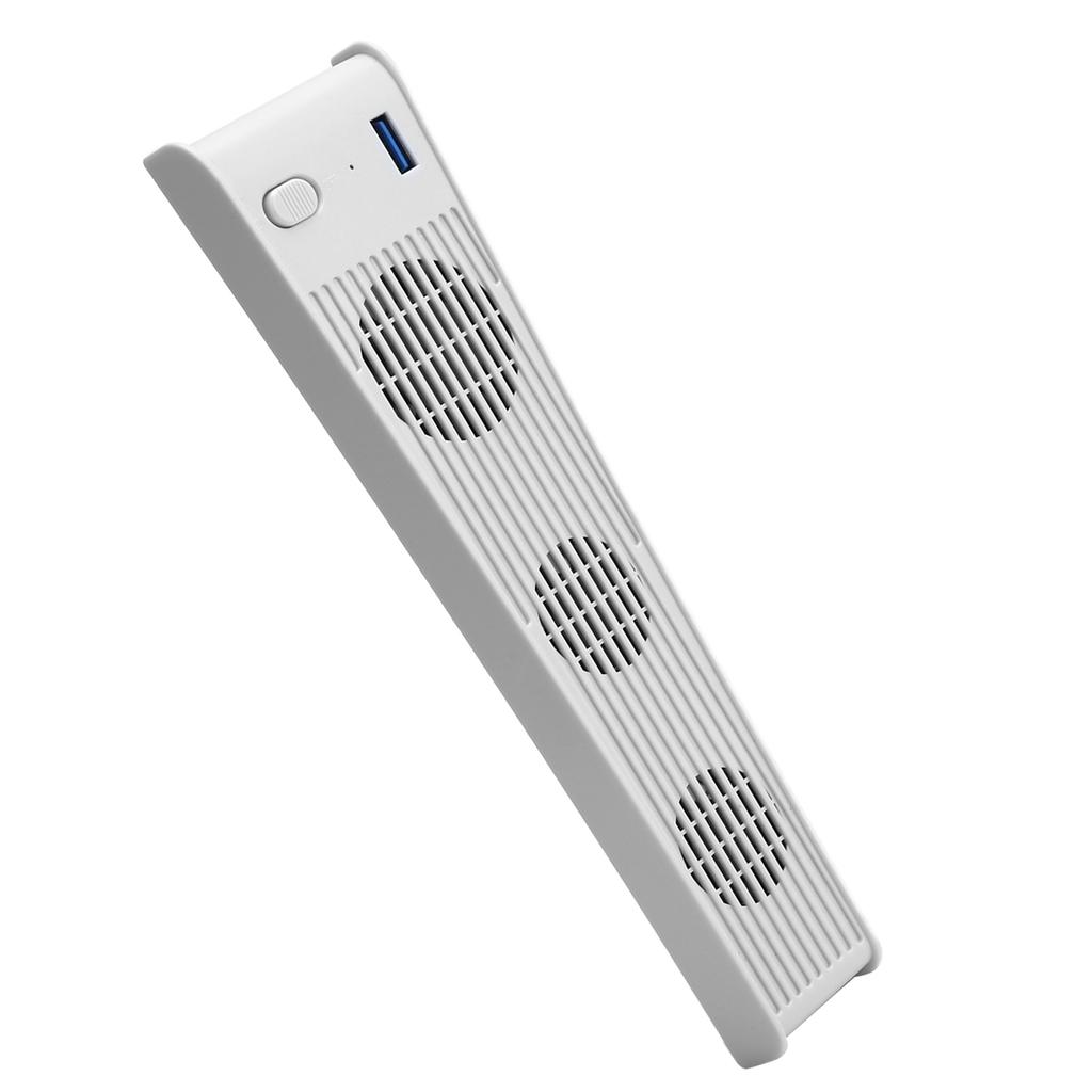Game Console Cooling Fan for PS5 USB Cooler with 3 Fans for PS5 DECDROM Game Host(White )