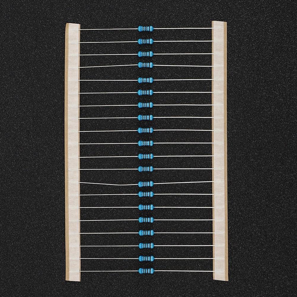 Metal Film Resistor Kit, 1280pcs 1R-10M 1Celsius4W 64 Values Resistor Assortment