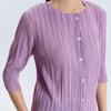 Pleats Me Irregular Pleated Button Cardigan Epcdm126001