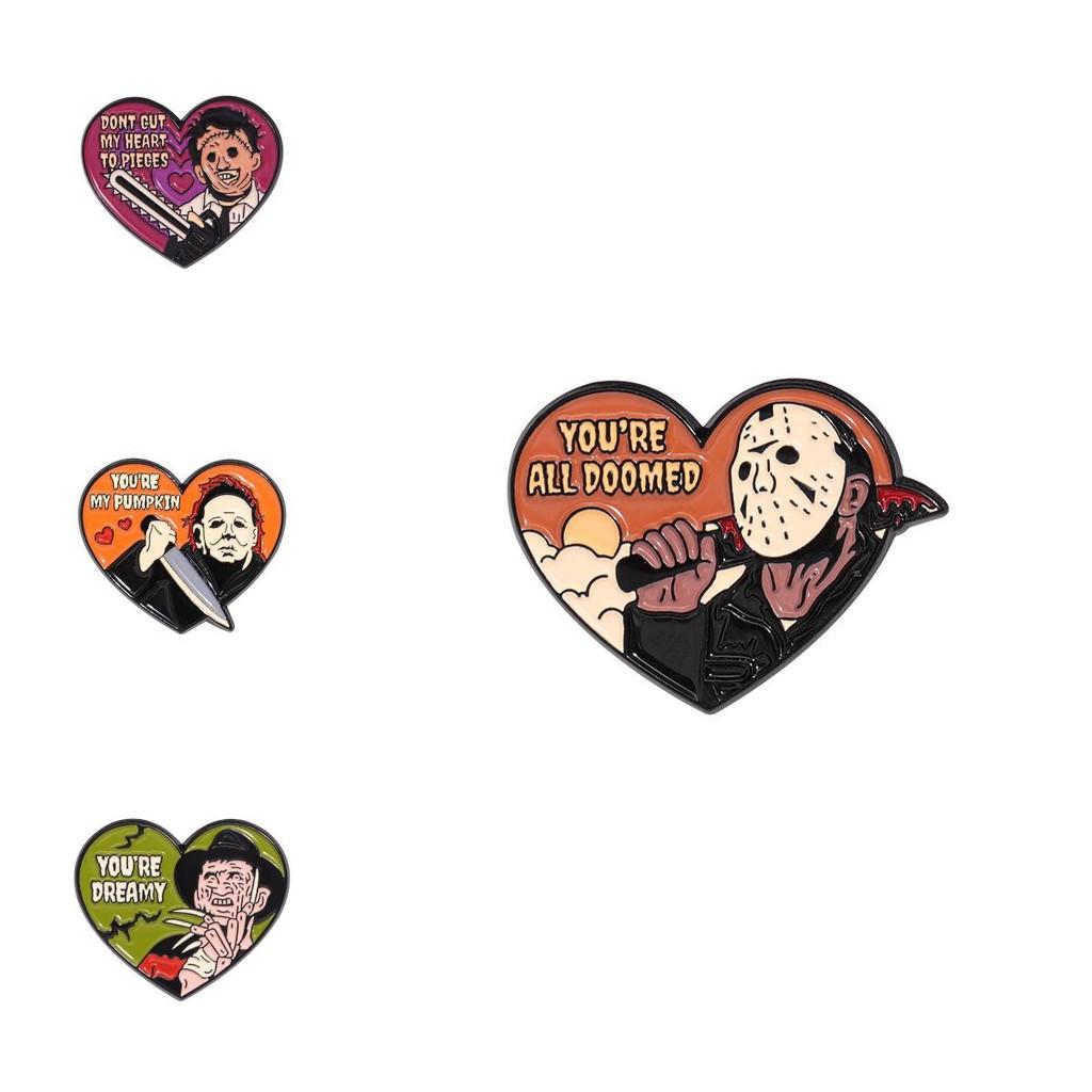 Colorful Cartoon Character Brooch Crafted From Durable Alloy Perfect For Winter Fashion 2024