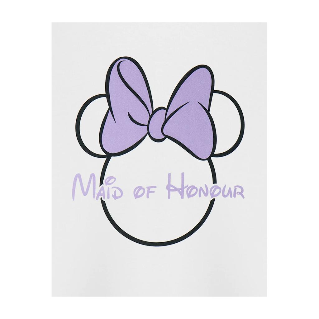 Minnie Mouse Womens/Ladies Maid Of Honour Hen Party T-Shirt