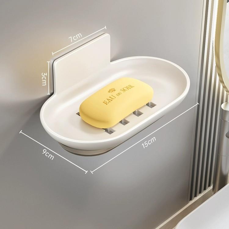 Badezimmer Lochfrei Wandmontiert Abnehmbare Wasserauffangschale Aufbewahrungsregal