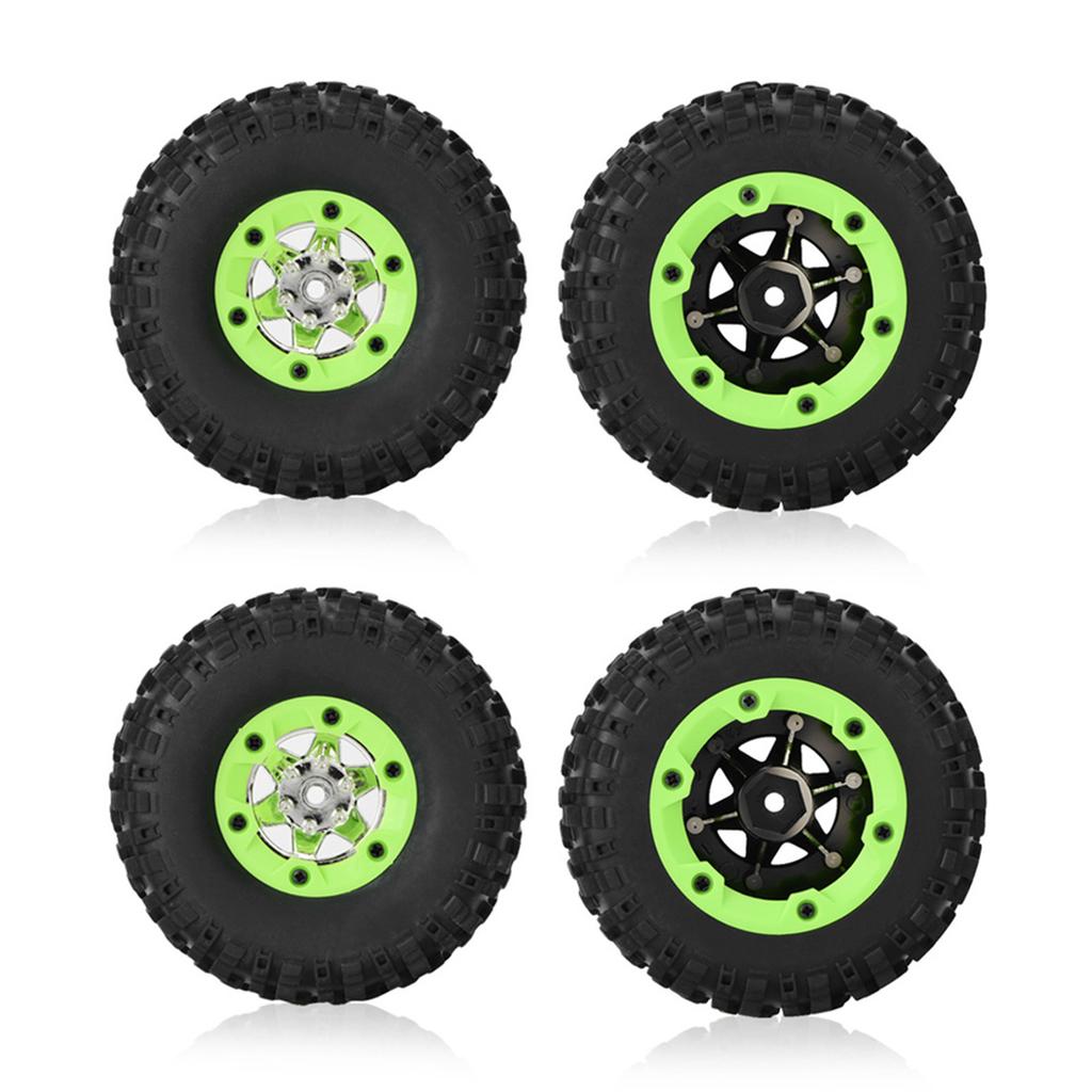 1 12 RC Car Tires Wheel Model Spar Parts for Wltoys 12428 12423(left Right Tire, 4pcs)