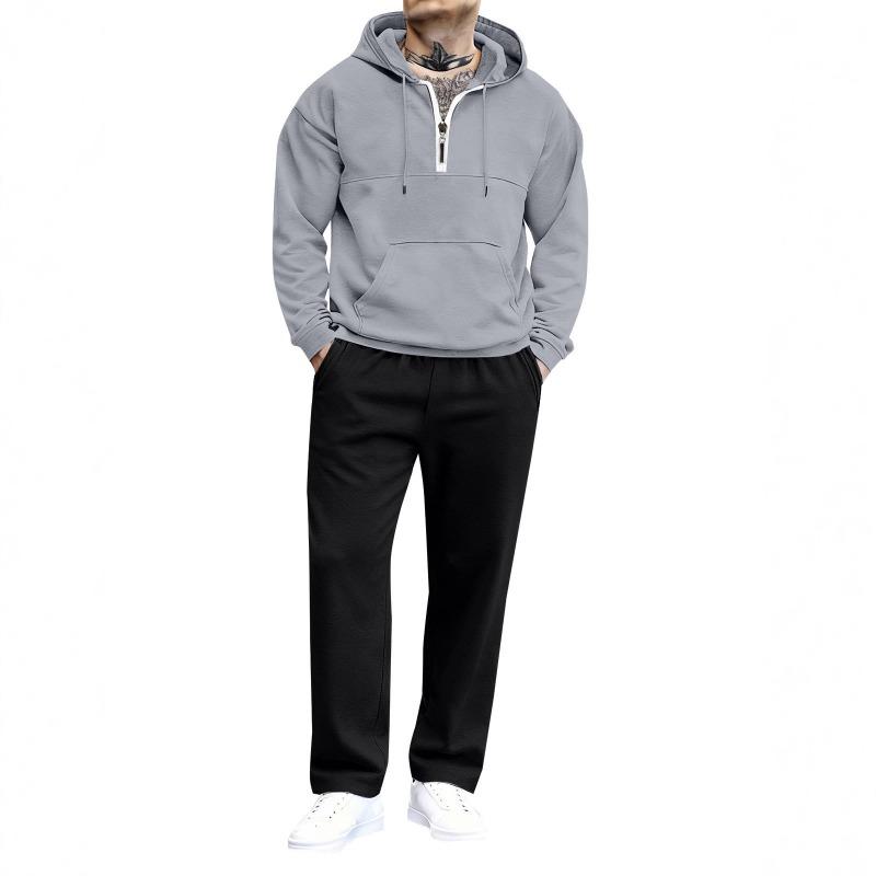New Stylish Men's Clothing Solid Color Hooded Sweatshirt Ropa Hombre Elegante Casual Jersey