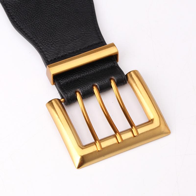 New women's elastic elastic waist seal dress coat decorative wide belt waist belt women's belt