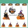 Halloween Pumpkin Cat And Dog Car Hanging Decoration For Home Acrylic Material Cartoon Style In 10 Colors) Perfect For Cross-border Export