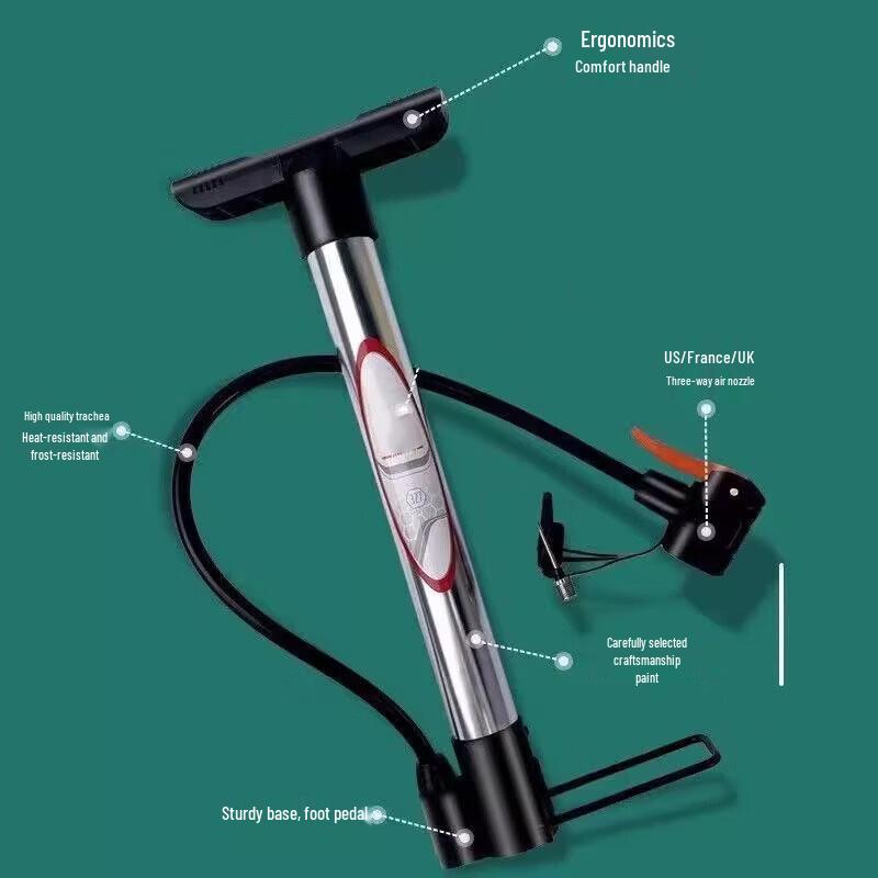Portable Sports Ball and Bicycle Pump