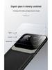 OnePlus 6/7/8/9 Pro/Nord 2 Business Leather Texture Metal Protective Case – Full Lens Coverage, Anti-Fall