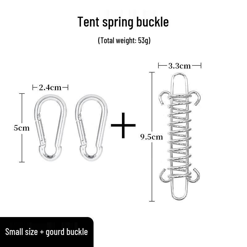 

YUN MING Outdoor Tent Wind Rope Spring Hooks 5-Pack
