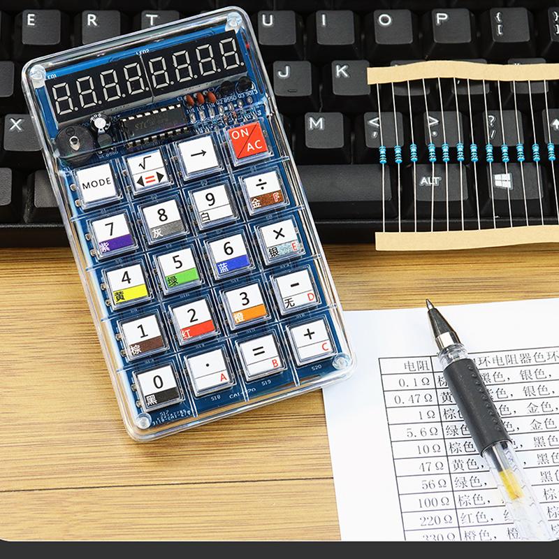 Calculator Making Kit Electronic Diy Parts Welding Practice Homemade Led Digital Tube Calculator