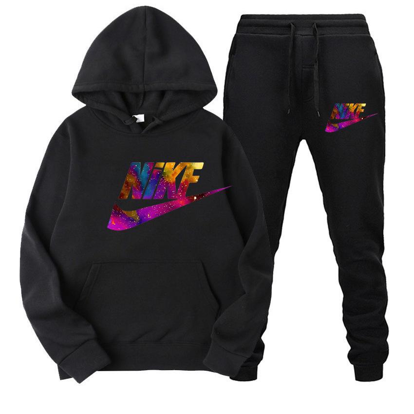 Damen Europäischer & Amerikanischer Street Style Hoodie Sweatshirt Set - Lässiger Zweiteiler Pullover für Outdoor Sportbekleidung