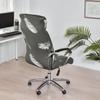 Elastic Office Chair Cover With Zipper Rotating Computer Hotel Chair Cover Integrated Armrest Elastic Boss Chair Protect Cover