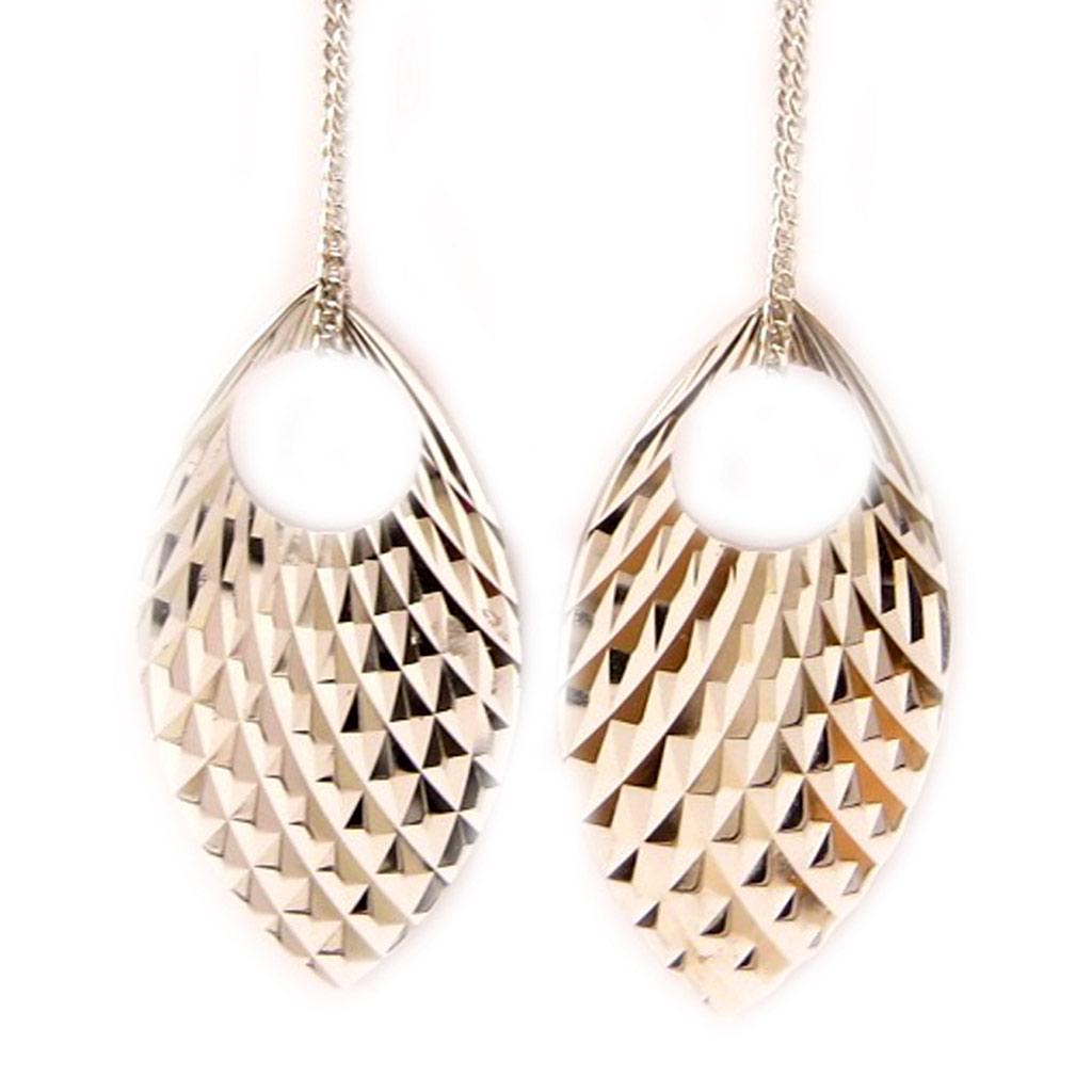 Les Trésors De Lily [G5567] - Silver 'Choreography' Earrings